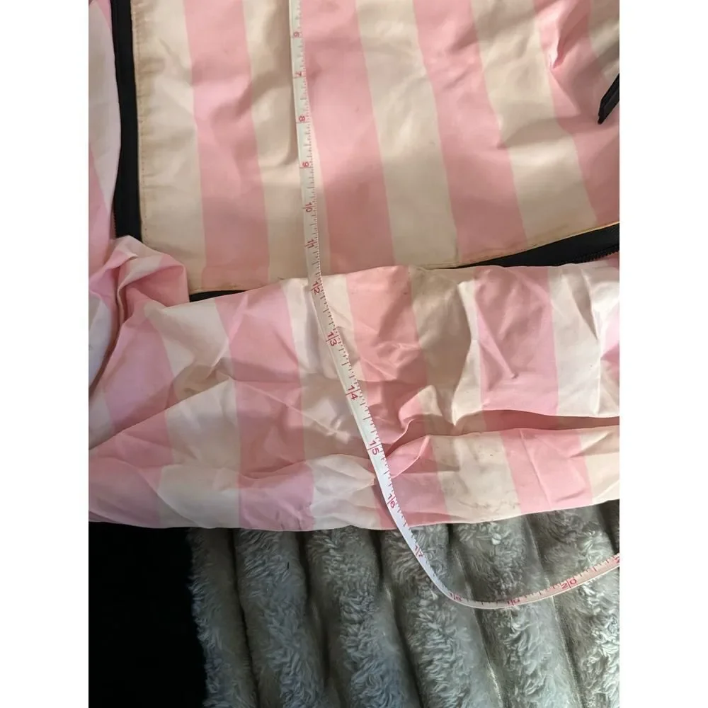 Victorias secret packable tote shopper signature stripe
